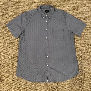 Obey Men’s Button Down Short Sleeve Shirt Size XL